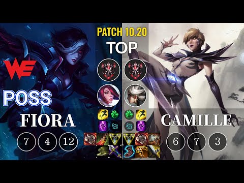 WE Poss Fiora vs Camille Top - KR Patch 10.20