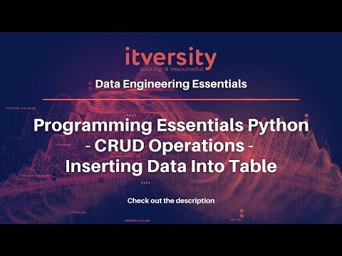 Programming Essentials Python Crud Operations Inserting Data Into Table