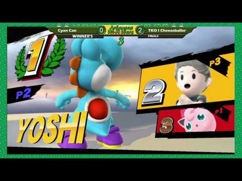 Arkansas Wi-Fi Wars Vol. 3 Smash 4 WF, Cyan Can (DK, Yoshi, Wario) vs TKO | Cheezeballer (DK, Lucas)
