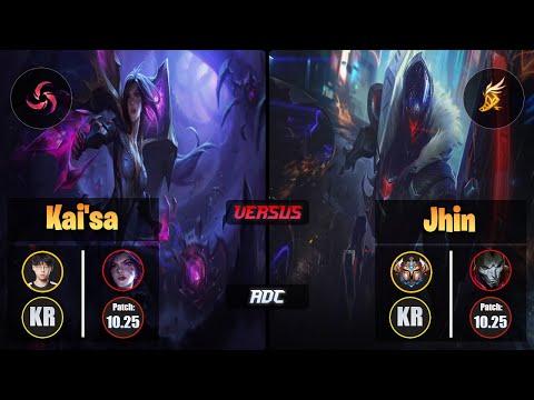 Zenit KAI'SA (ADC) [Hail of Blades] VS JHIN - Challenger KR Patch 10.25