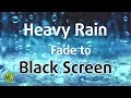 Heavy Rain Sounds (Black Screen) for Sleeping and Deep Relaxation - 10 Hours