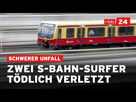 Zwei Jugendliche beim S-Bahn-Surfen in Berlin verunglückt