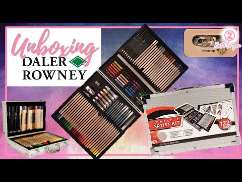 Unboxing + Review | Art set  Daler & Rowney 122 pieces