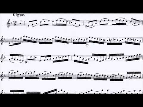 ABRSM Clarinet 2014-2017 Grade 8 C:1 C1 Bach Giga (BWV 1004) Sheet