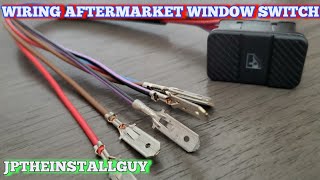 How to wire an aftermarket window switch | window switch relocate