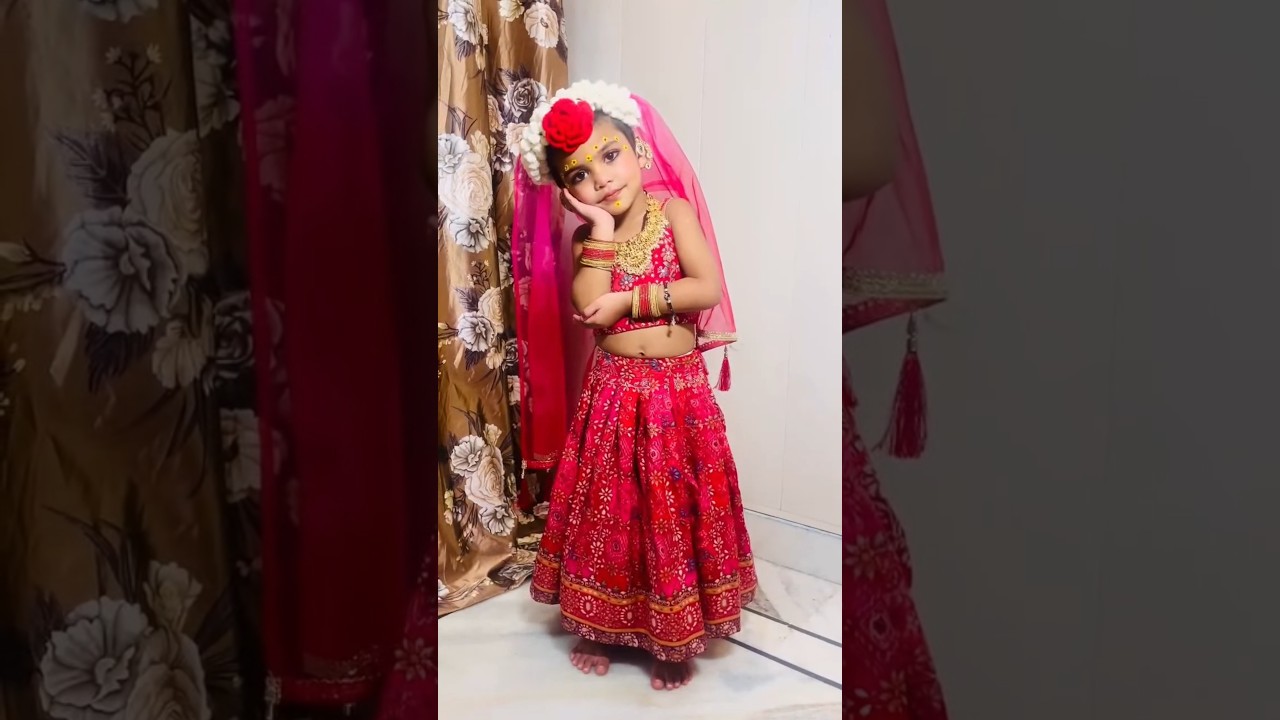 Little Radha, wrapped in love & tradition🦚💕🧿🤞 #viral #trending #reels #youtube #shorts #radha #reels