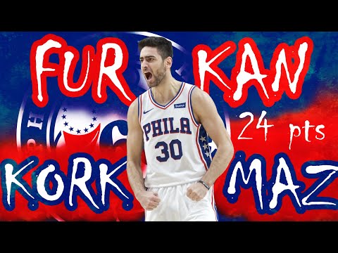 Furkan Korkmaz CAREER HIGH 24 pts vs Chicago Bulls | 8/11 FG - 6/9 3p