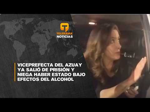 Viceprefecta del Azuay ya salió de prisión y niega haber estado bajo efectos del alcohol