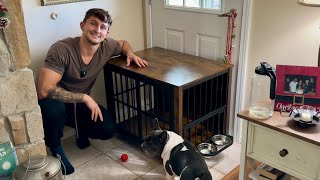 Modern Furniture Dog Crate From Amazon