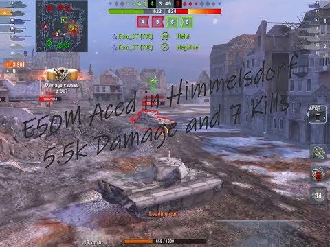 WoT Blitz - E50M Aced 5.5k Damage and 7 Kills