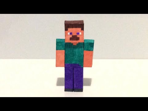 How to Make Paper Minecraft Steve