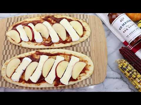 Autumn Harvest Flatbread with BBQ Sauce | Yo Mama's Foods