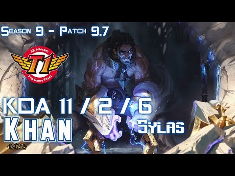 SKT T1 Khan SYLAS vs KENNEN Top - Patch 9.7 KR Ranked