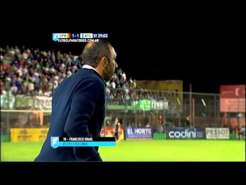 Gol de Grahl. Sp. Belgrano 1 - Atl. Tucumán 1. Fecha 18. Primera B Nacional 2015. FPT.