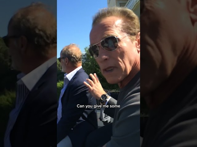 Arnie with the tank riding advice for Glen