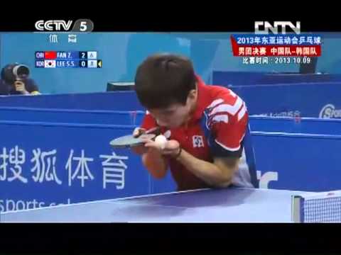 2013 East Asian Games (MT-F/m1) Fan Zhendong VS Lee Sang Su [Full Match]