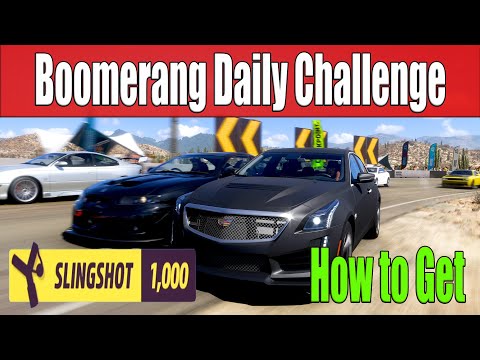 Forza Horizon 5 Boomerang Daily Challenge Earn a Slingshot Skill in any Modern Muscle