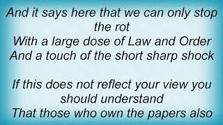 Billy Bragg - It Says Here Lyrics