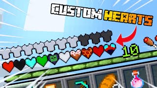 Minecraft, But There are CUSTOM OP HEARTS...
