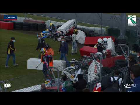 Watch This Massive 15 Car Pileup In The European Go-Kart Championships
