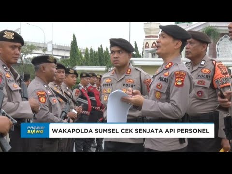 WAKAPOLDA SUMSEL CEK SENJATA API PERSONEL