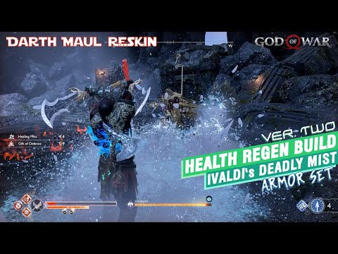 Ivaldi's Deadly Mist Armor Set vs Sigrun | God of War - Health Regen Build (ver. 2) | GMGOW
