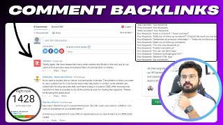 10,000+ Blog Comment Backlinks LIST for FREE (Dofollow + DA + TRAFFIC)