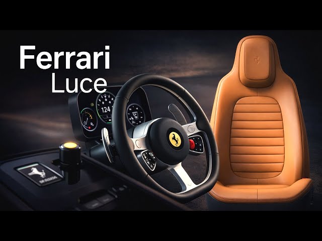 Ferrari Luce Reveals a Radical New Interior for Its First Electric Sports Car