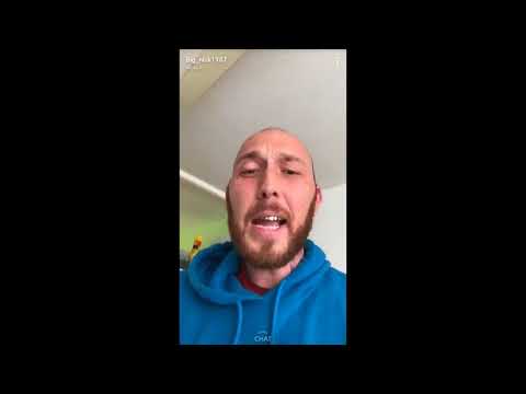 CRAZY BEEF - Aaron Lamb & Big Nick Collins fight in the middle of the road