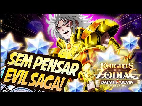 ATÉ PEGAR! Essa foi a mentalidade! SAGA MALIGNO | Saint Seiya Awakening