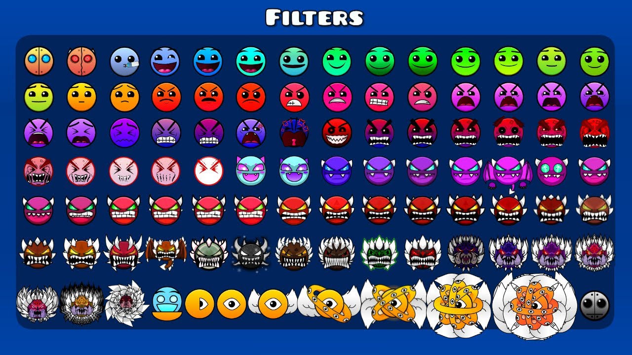 If Geometry Dash had WAY More Difficulties