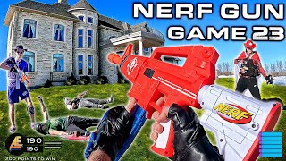NERF GUN GAME 23.0 | First Person MANSION BATTLE!