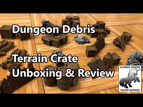 Dungeon Debris Terrain Crate Unboxing, Review & Painting Guide | Dungeon Scenery from Mantic Games