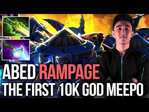 Abed the First 10k God Meepo Rampaging Pub - DOTA 2