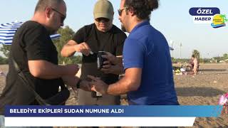 Antalya Lara Halk Plajı’nda şüpheli renk değişimi! Yetkililer inceleme