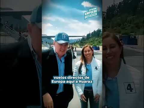 PORKY LLEGA AL AEROPUERTO DE ANTA CARHUAZ   ANCASH