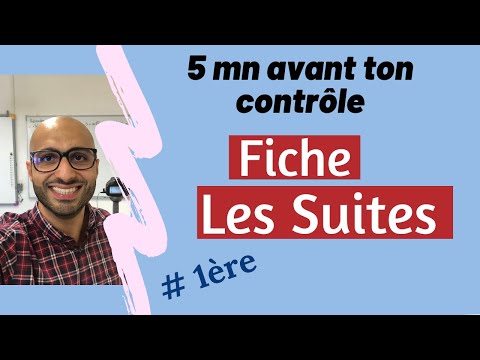 5 minutes avant ton contrôle - Fiche sur les suites