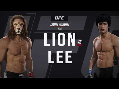 🦁King Lion vs. 🐉Bruce Lee (EA Sports UFC 2) - Crazy UFC 👊🤪