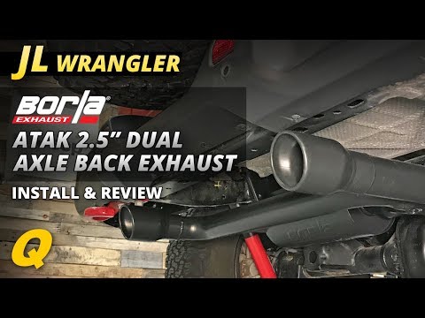 Borla ATAK 2.5" Dual Axle Back Exhaust Install & Review for Jeep Wrangler JL