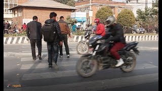 Unsafe zebra crossing