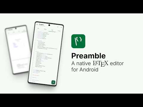 Preamble - LaTeX Editor video thumbnail
