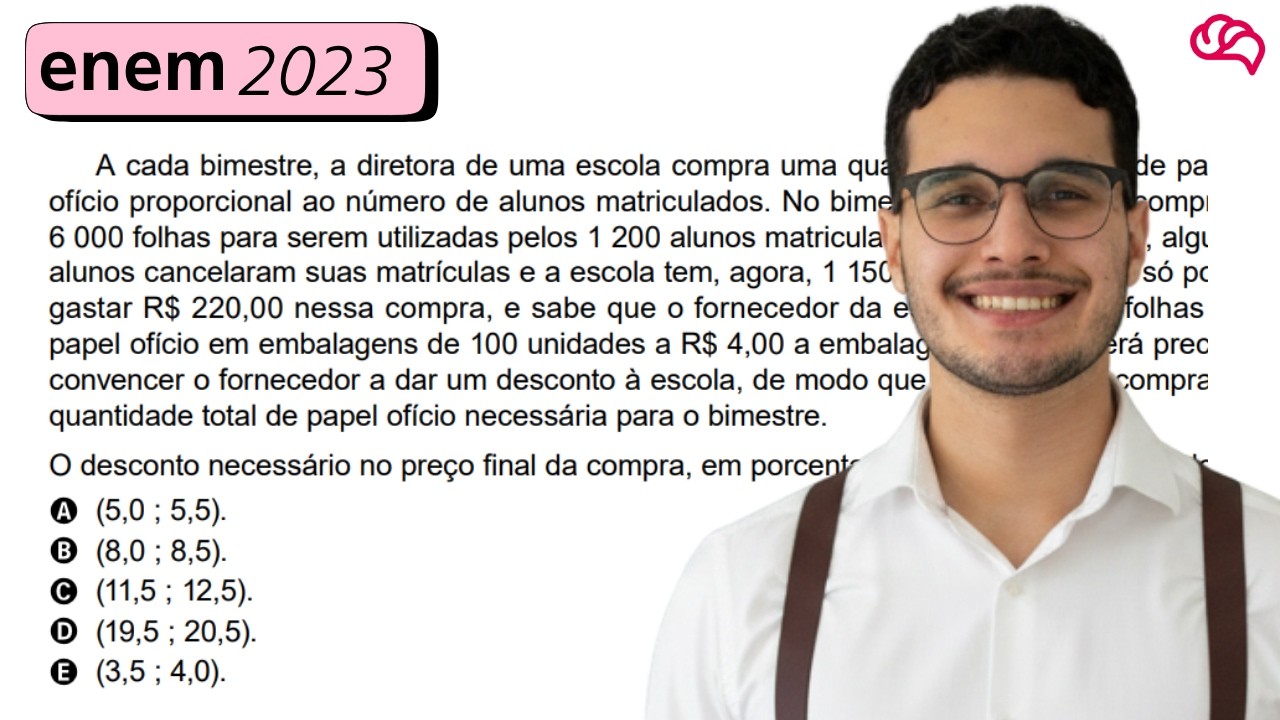 Resolução em Vídeo — Questão 167 ENEM 2023