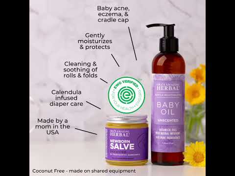 EWG verified Newborn Salve & Baby Oil. #orasherbal
