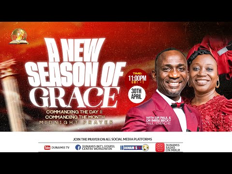 COMMANDING THE DAY MID NIGHT PRAYER || A NEW SEASON OF GRACE || 30-04-2025