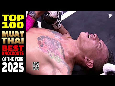Top 100 Muay Thai BEST Knockouts in 2025.
