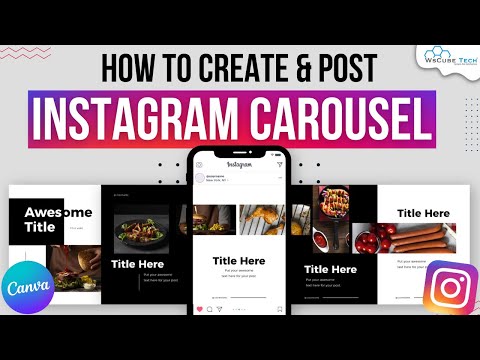 INSTAGRAM CAROUSEL TUTORIAL How to Create Post Instagram Carousel Canva Complete Tutorial 