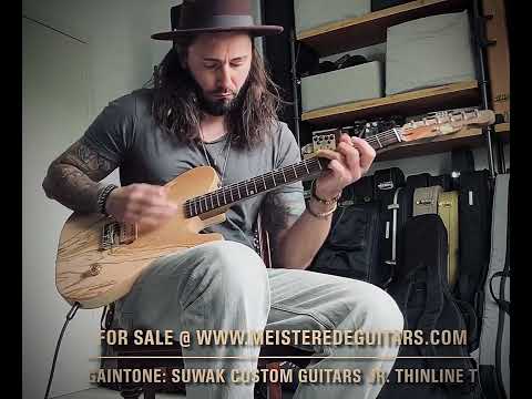 Suwak Custom Guitars Thinline T "Jr." Natural Esche & Olive Body, Korina Hals, Ebenholz Griffbrett uvm. 2026 - Natural image 26
