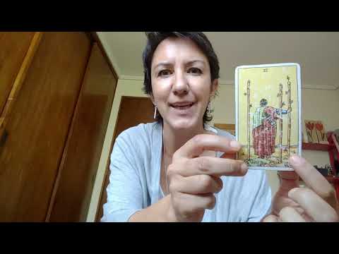 Tres de Bastos invertido como Carta Guía en el Amor