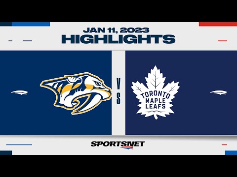 NHL Highlights | Predators vs. Maple Leafs - January 11, 2023