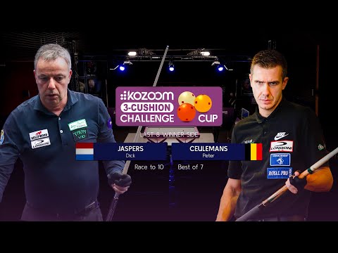 3-Cushion Kozoom Challenge Cup 2022 - Last 8 Winner Side - Dick Jaspers vs Peter Ceulemans